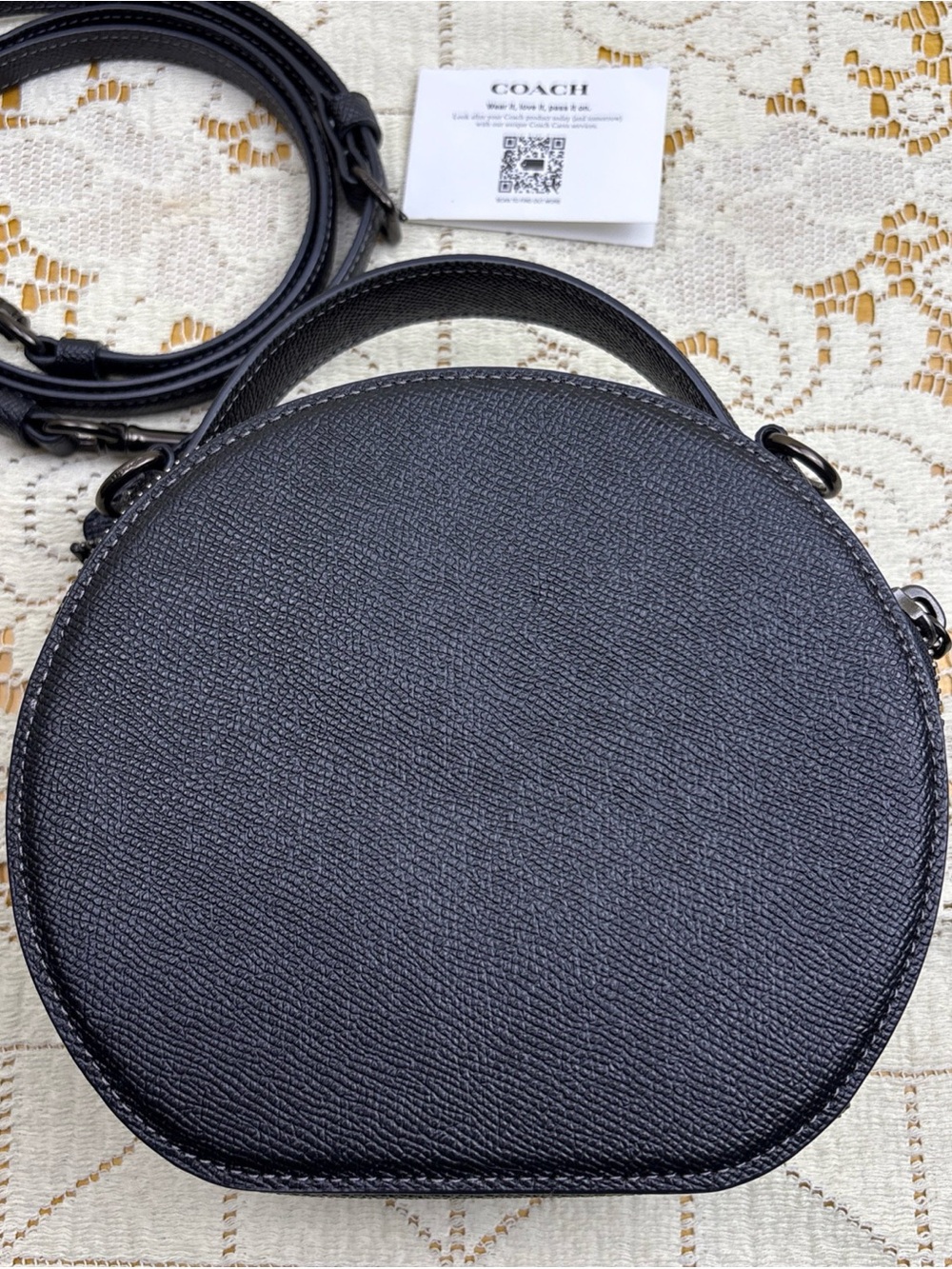 Coach Halloween Black Cat Canteen Crossbody Satchel - Picture 3 of 16